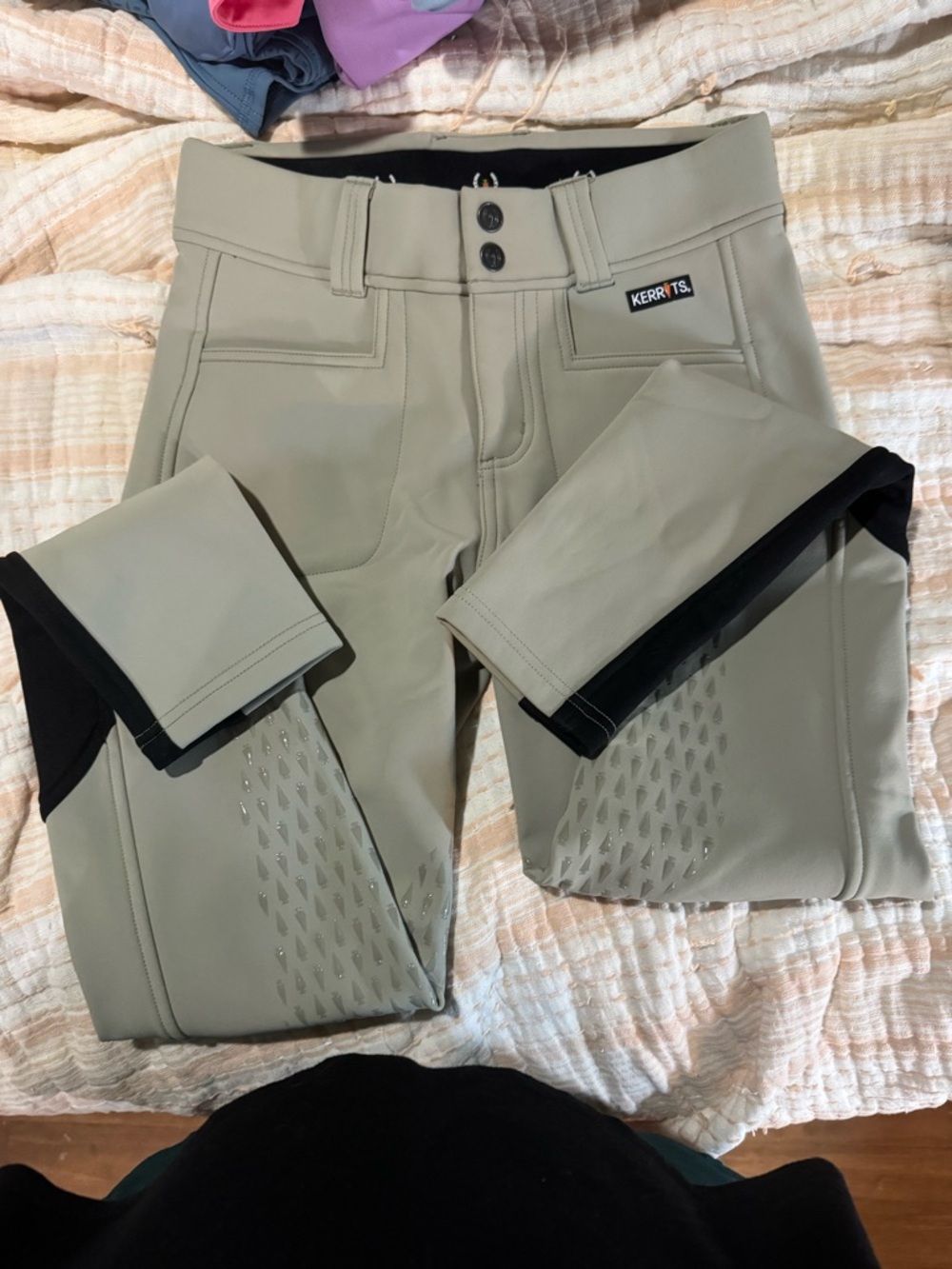 Kerrits Children’s Beige winter Performance Riding Breeches